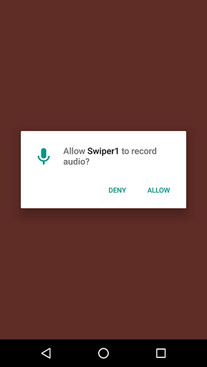 Audio Permission